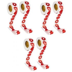 POPETPOP 6 Rouleaux DAutocollants Pour Bains De Soleil Autocollants De Bronzage Autocollant Coeur Auto-Adhésif Autocollant P