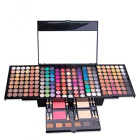CHSEEO Kit de Maquillage Complet, Palette de Maquillage Cosmétique Coffret Cadeau Maquillage Mallette avec Rouge à Lèvres Pin