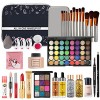 CHSEEO Kit de Maquillage Complet, Palette de Maquillage Cosmétique Coffret Cadeau Maquillage Mallette avec Rouge à Lèvres Pin