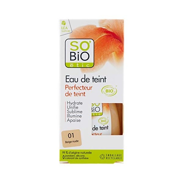 SOBiO étic Eau de Teint Perfecteur de Teint 5 en 1 01 Beige Nude 30 ml