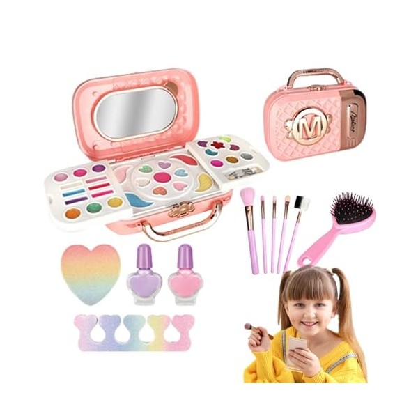 Fulenyi Kit de Maquillage pour Tout-Petits,Kit cosmétique de beauté pour Filles - Ensemble de beauté cosmétique pour et Fille