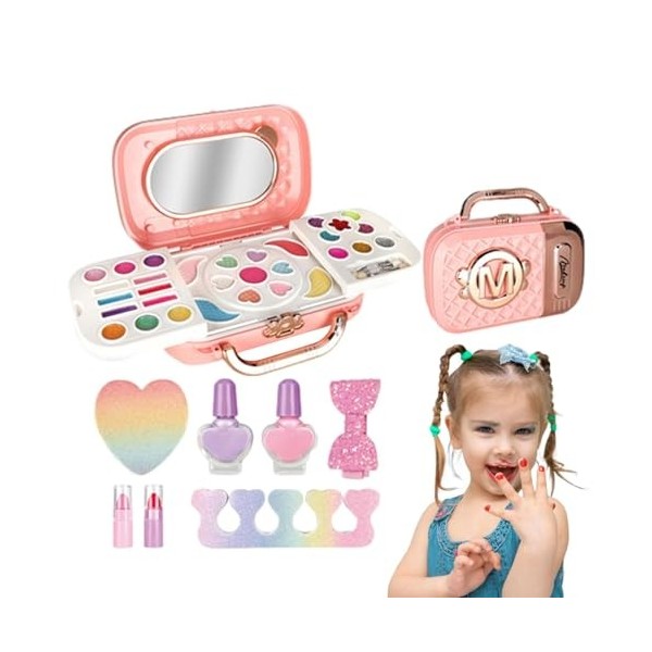 Fulenyi Kit de Maquillage pour Tout-Petits,Kit cosmétique de beauté pour Filles - Ensemble de beauté cosmétique pour et Fille