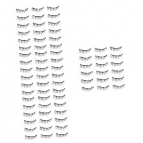 Mipcase 80 Paires De Cils Livre De Cils Cils En Vrac Faux Cils En Vrac Faux Cils Courts Étui À Cils Bande De Cils Bandes De C