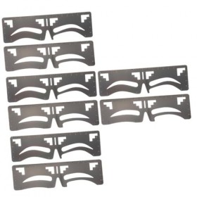 Housoutil 8 Pcs Règle À Sourcils Pochoir À Sourcils T Règle Microblading Pochoir Règle De Pochoir À Sourcils Modèle De Sourci