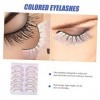 Housoutil 25 Paires De Faux Cils Colorés Faux Cils Réutilisables Faux Cils Colorés Cosplay Faux Cils Faux Cils Imitation Natu