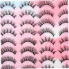 Housoutil 100 Paires De Cils Faux Cils Étui À Cils Artificiel Noir Fête Cosmétique Cils Faux Cils Cils Faux Cils Bandes De Ci