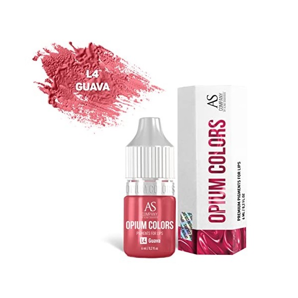 Pigment maquillage permanent levres L4-GUAVA 6 ml OPIUM COLORS 