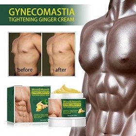 Voiakiu Crème au raffermissante pour la gynécomastie, Crème de gynécomastie, Crème Amincissante Anti-Cellulite brûle-Graisses