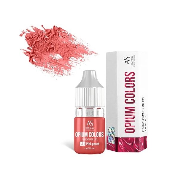 Pigment maquillage permanent levres L11-PINK PEACH 6 ml OPIUM COLORS 