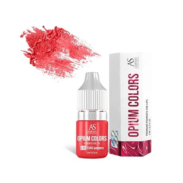 Pigment maquillage permanent levres L12-CHILLI PEPPERS 6 ml OPIUM COLORS 