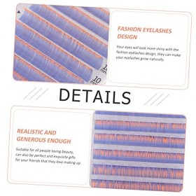 Ipetboom 5 Boîtes De Cils De Greffe De Couleur Faux Cils Faux Cils Cils Fluorescents Naturels Arc-En-Ciel Faux Cils Maquillag