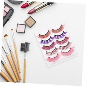 DOITOOL 5 Boîtes Cils Colorés Faux Cils Fantaisie Extensions De Cils De Couleur Cils Denses Cils Cosplay Colorés Cils Épais C