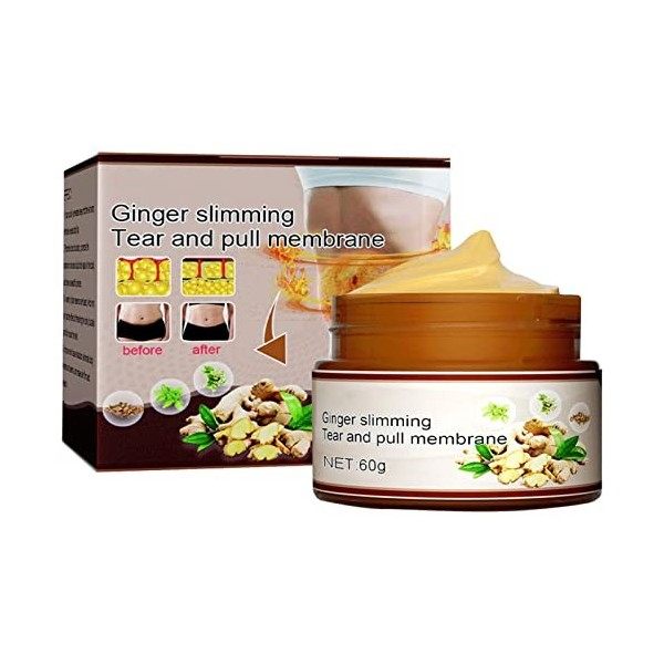 Cyhamse Body Sculpting Gingers Wrap | Anti-Cellulite Body Wrap - Body Sculpting Gingers Film minceur Pâte de gingembre Brûle 