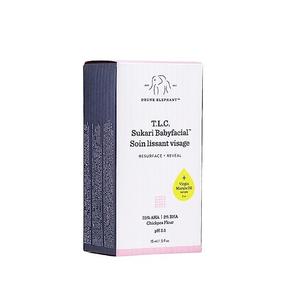 Drunk Elephant T.L.C. Sukari Babyfacial Mini + Virgin Marula Luxury Facial Oil