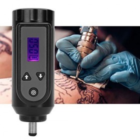 Voluxe Alimentation sans Fil pour Tatouage, Mini Alimentation pour Tatouage Affichage LCD Batterie de Grande Capacité pour Ma
