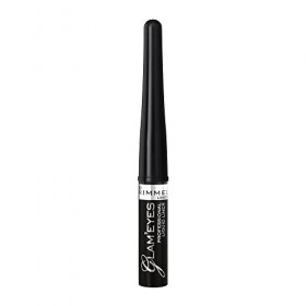 Rimmel - Eyeliner glamEyes - Application Facile et Précise - Couleurs intenses - 001 Black glamour - 3,5ml Eyeliner / Khôl / ...