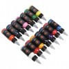 Ensemble dEncres de Tatouage 14 Couleurs, Pigments Professionnels pour un Kit de Coloration Facile, Pigments de Tatouage Fac