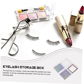 DOITOOL 12 Pièces Boîte à Cils De Fenêtre Boite Rangement Plastique Caisse Rangement Plastique Boite Plastique Avec Diamant C