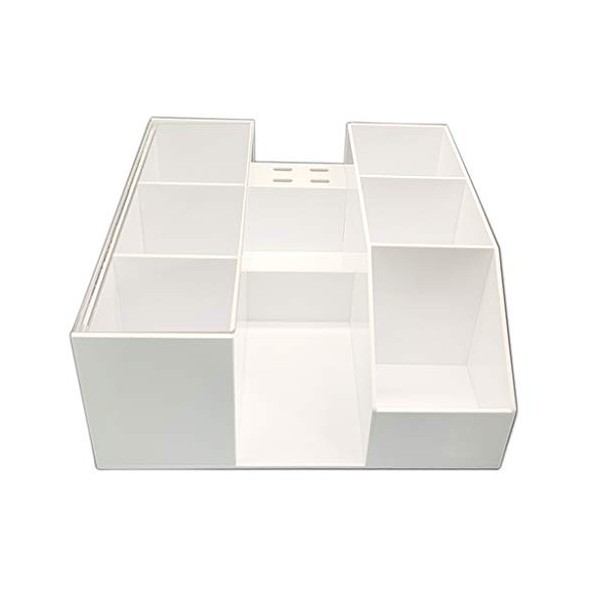 Organisateur de de Rangement pour Extension de Cils Anti-poussière, Acrylique blanc