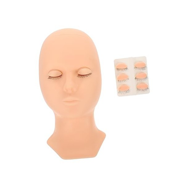 FRCOLOR 1 jeu de têtes de maquillage en silicone pour extensions de cils et corps humain