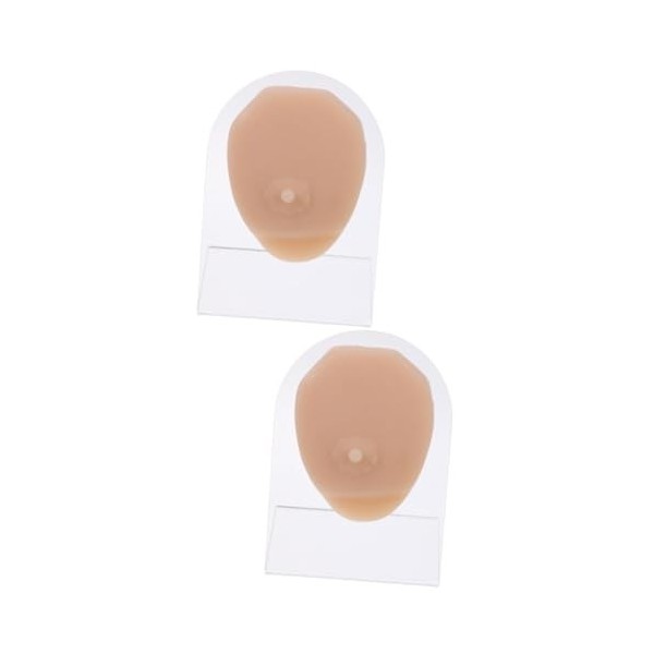 FRCOLOR 2 Pièces Modèle De Mamelon Mâle Modèle De Poitrine Kits De Perçage Mannequins Maquillage Fausse Peau Corps De Mannequ