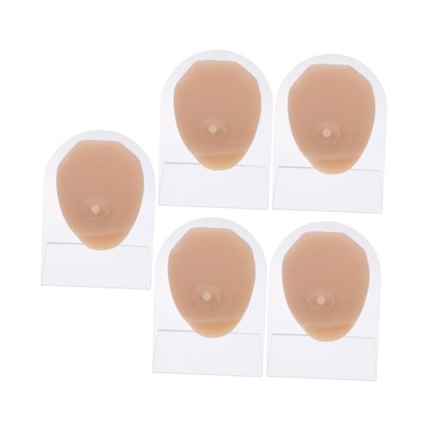 FRCOLOR 2 Pièces Modèle De Mamelon Mâle Modèle De Poitrine Kits De Perçage Mannequins Maquillage Fausse Peau Corps De Mannequ