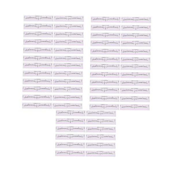 FRCOLOR 600 Pièces Règle Jetable De De Sourcil Kit De Forme De Sourcil Outils De Mesure De Des Sourcils Outil De Mesure Des S