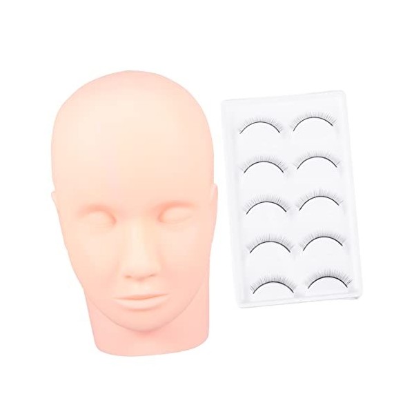 FRCOLOR 3 Ensembles Modèle De Formation Beauté Mannequin Kit De Formation Extension De Cils Kit De Démarrage Pour Les Cils Ki