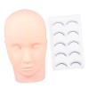 FRCOLOR 3 Ensembles Modèle De Formation Beauté Mannequin Kit De Formation Extension De Cils Kit De Démarrage Pour Les Cils Ki