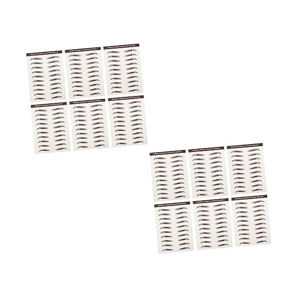 FRCOLOR 42 Pièces Autocollants Pour Sourcils Autocollants De Maquillage 3D Autocollants Autocollants Sourcils Shaper Maquilla
