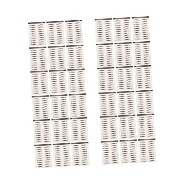 FRCOLOR 42 Pièces Autocollants Pour Sourcils Autocollants De Maquillage 3D Autocollants Autocollants Sourcils Shaper Maquilla