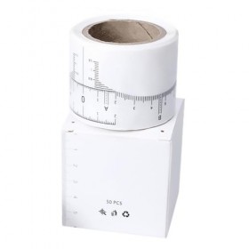POPETPOP 5 Rouleaux Mesure Sourcil Règle Sourcil Mesure Règle Jetable Sourcil Règle Auxiliaire Sourcil Mesureur Adhésif Sourc