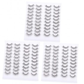 POPETPOP 60 Paires Faux Cils Artificiels Faux Cils Naturels Costumes Pour Femmes Costume Noir Fouetter Trousse Dextension De