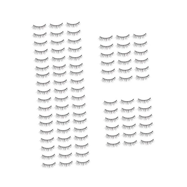 80 Paires Cils Nature 3d Pestañas Postizas Ioni Fournitures De Maquillage Mascara Imitation Vison Tridimensionnel
