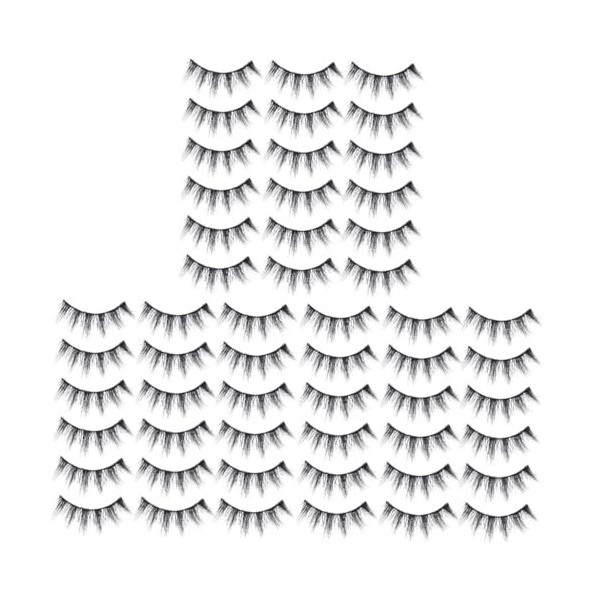 80 Paires Cils Nature 3d Pestañas Postizas Ioni Fournitures De Maquillage Mascara Imitation Vison Tridimensionnel