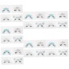 16 Pièces Visage Stickers ​​​​de Visage Scintillant Visage Pierres Précieuses Corps Stickers Visage Strass Autocollants Se Ré