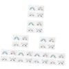 16 Pièces Visage Stickers ​​​​de Visage Scintillant Visage Pierres Précieuses Corps Stickers Visage Strass Autocollants Se Ré