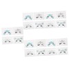 16 Pièces Visage Stickers ​​​​de Visage Scintillant Visage Pierres Précieuses Corps Stickers Visage Strass Autocollants Se Ré