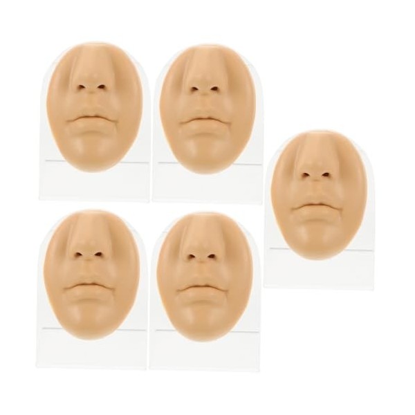 FRCOLOR 3 Ensembles Modèle Nez Bouche Faux Piercing à La Lèvre Visage En Silicone Lèvre Simulée Visage De Pratique De Fausse 