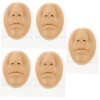 FRCOLOR 3 Ensembles Modèle Nez Bouche Faux Piercing à La Lèvre Visage En Silicone Lèvre Simulée Visage De Pratique De Fausse 