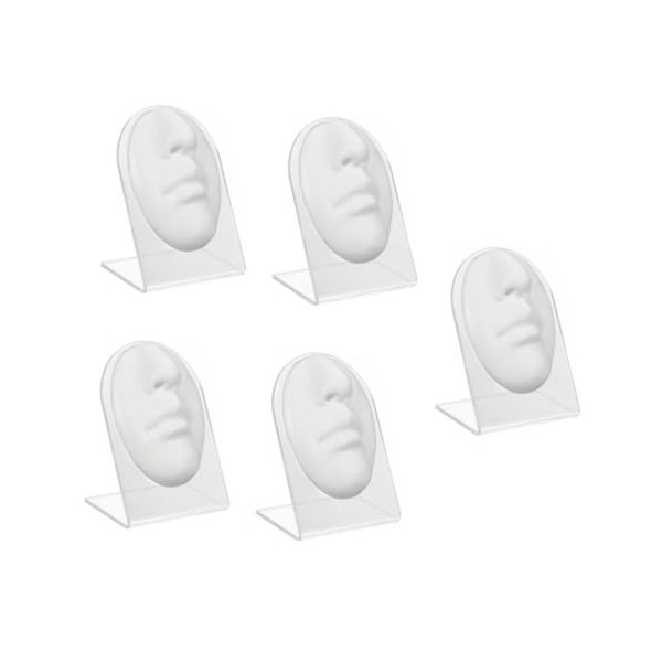 FRCOLOR 3 Ensembles Modèle Nez Bouche Faux Piercing à La Lèvre Visage En Silicone Lèvre Simulée Visage De Pratique De Fausse 