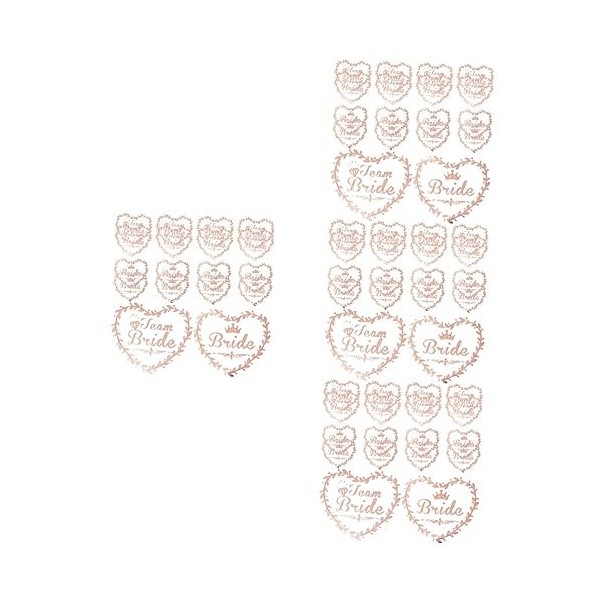 ifundom 200 Pcs Or Douche Décorations Faveur Corps Cadeau Autocollants Mariée Fille Autocollant Équipe Femmes Mariée Faveurs 