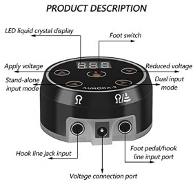 Alimentation pour Tatouage, Alimentation pour Machine à Tatouer, Transformateur dalimentation à LED, kit de Tatouage Fournit