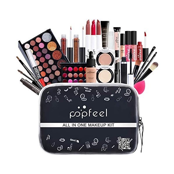 Professional Makeup Coffret Maquillage, Cosmetics Set de Maquillage, Kit Maquillage Femme Complet en Un Brillant À Lèvres Far