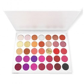 DUnLap Palette de beauté 35 Couleurs à paupières Mates à paupières Hautes pigments Longue durée Durable Maquillage sur Mesure