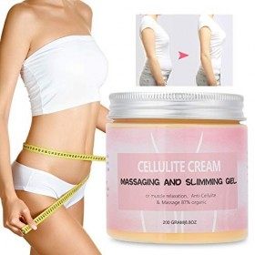 Crème Anti-Cellulite, Creme Amincissante, Massage Crème Minceur, Crème Chaude Ventre Brûlant Les Graisses Femmes et Hommes Ce