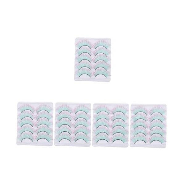 Ipetboom 25 Paires De Faux Cils Colorés Cosplay Cils Cosplay Faux Cils Faux Cils Colorés Fête Faux Cils Cils Faux Cils 5D Éte