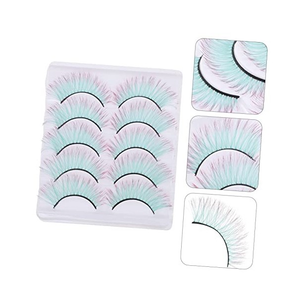 Ipetboom 25 Paires De Faux Cils Colorés Cosplay Cils Cosplay Faux Cils Faux Cils Colorés Fête Faux Cils Cils Faux Cils 5D Éte