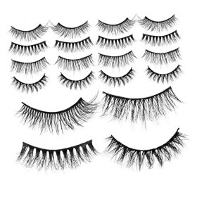 Mipcase 80 Paires De Cils Cils Avec Couleur Courts Faux Cils Maquillage Cils Bandes Bandes De Cils Faux Cils Bandes De Cils E