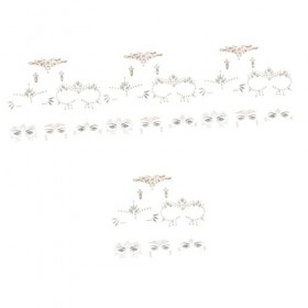 FRCOLOR 12 Feuilles DAutocollants Pour Le Visage Pierres Précieuses Vertes Pour Le Visage Autocollants De Qui Brillent Dans 